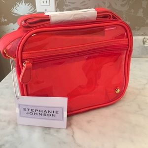 NET red vinyl travel case-great for makeup too!